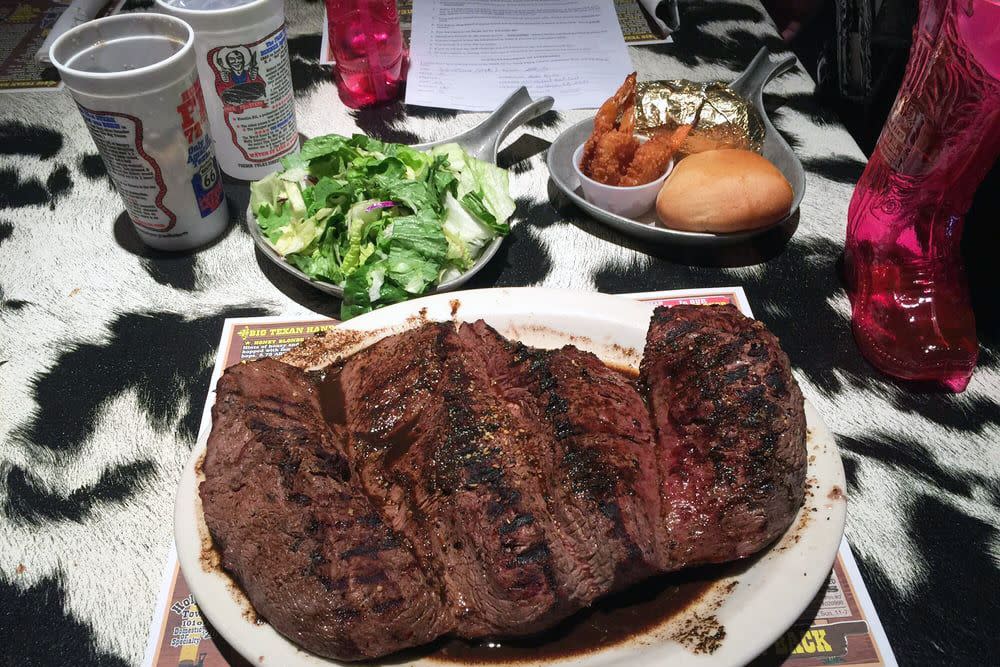 72-oz steak meal