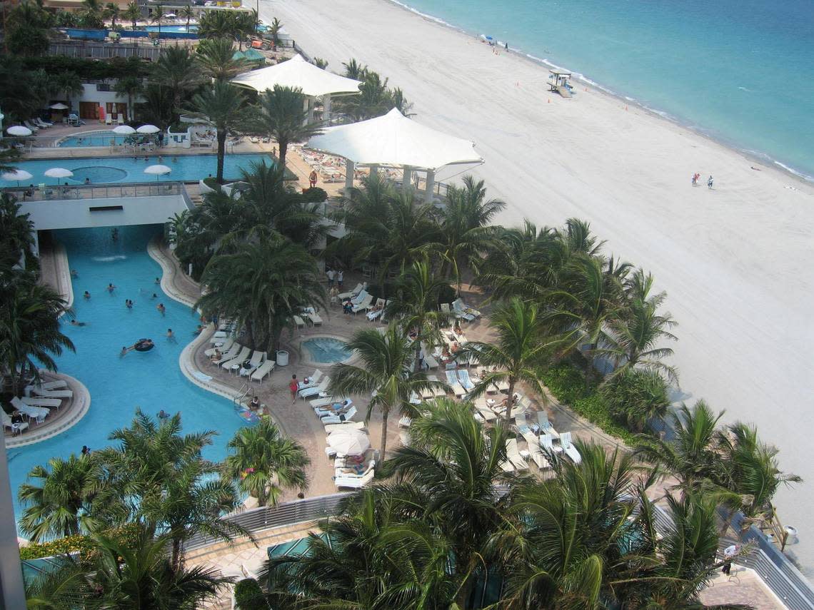 The Diplomat Resort & Spa on the southern end of the Hollywood beach.