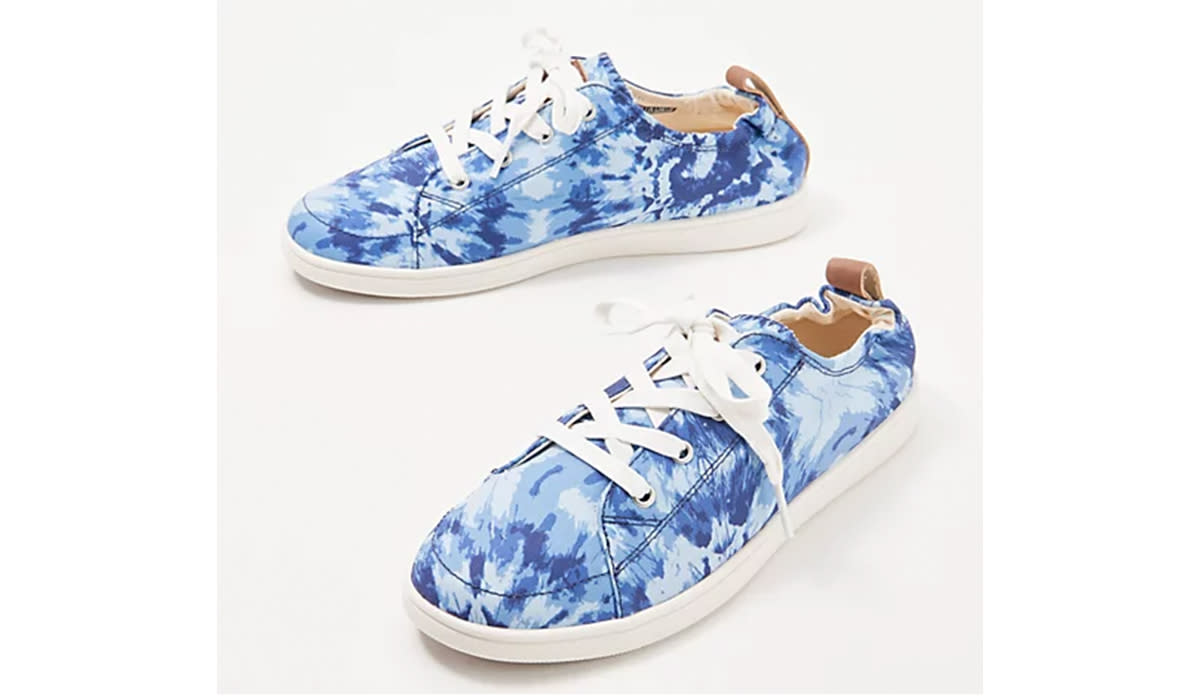 blue tie dye sneakers