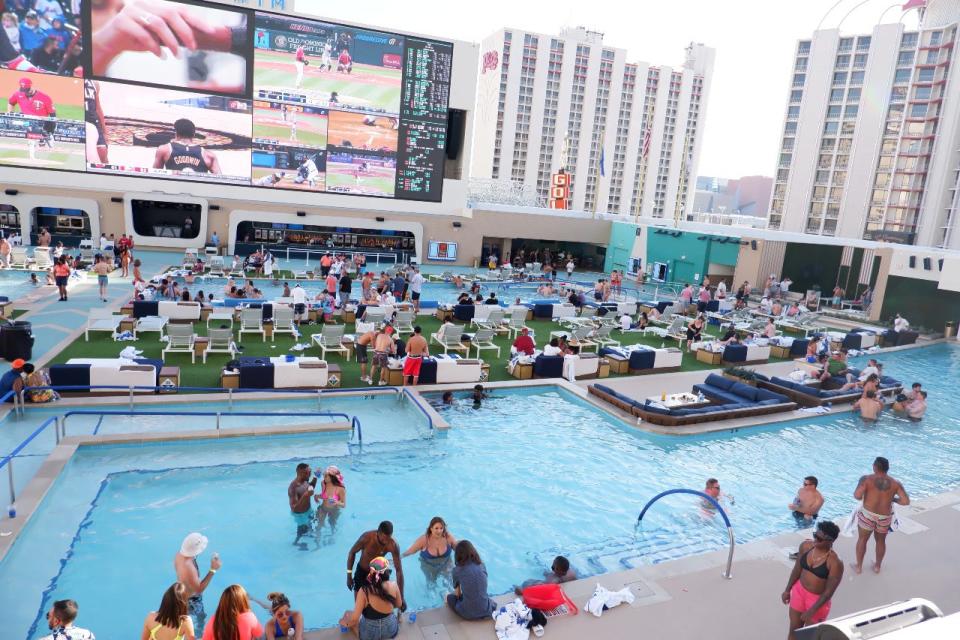 Circa's Stadium Swim is no place to catch up on your reading.