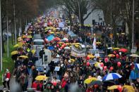 Protest against COVID-19 measures, in Utrecht