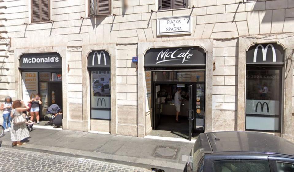 Italy's first McDonald's is attracting a lot of attention online.  Google Maps