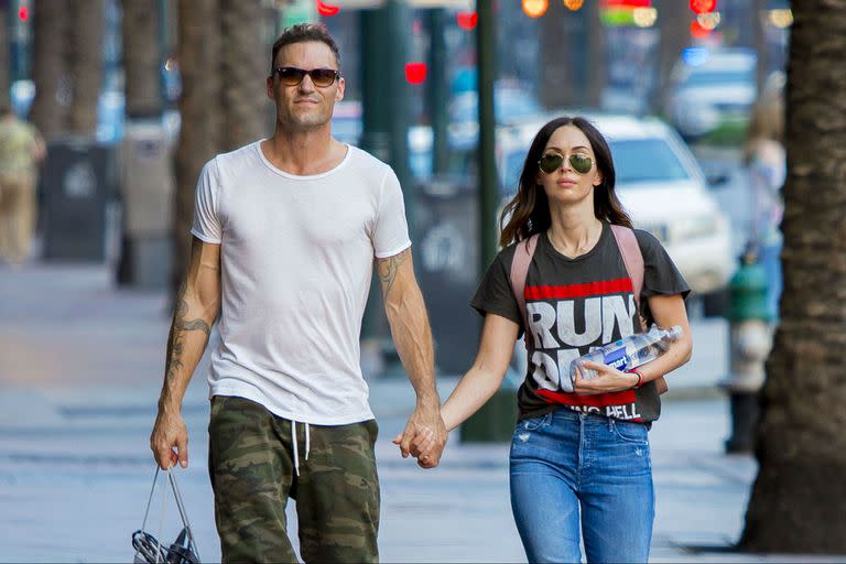 Megan Fox y Brian Austin Green paseando por Nueva Orleans luego de una de las tantas reconciliaciones