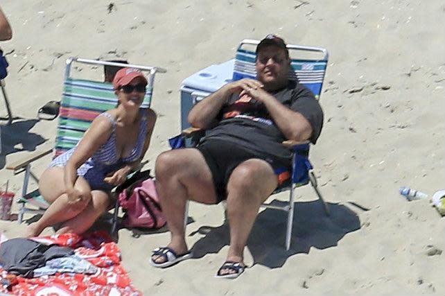 Mr Christie mocked the newspaper which photographed him: AP