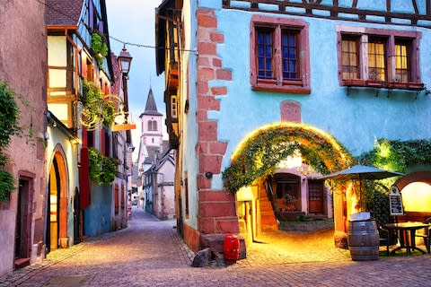 The colourful town of Riquewihr - Credit: AP