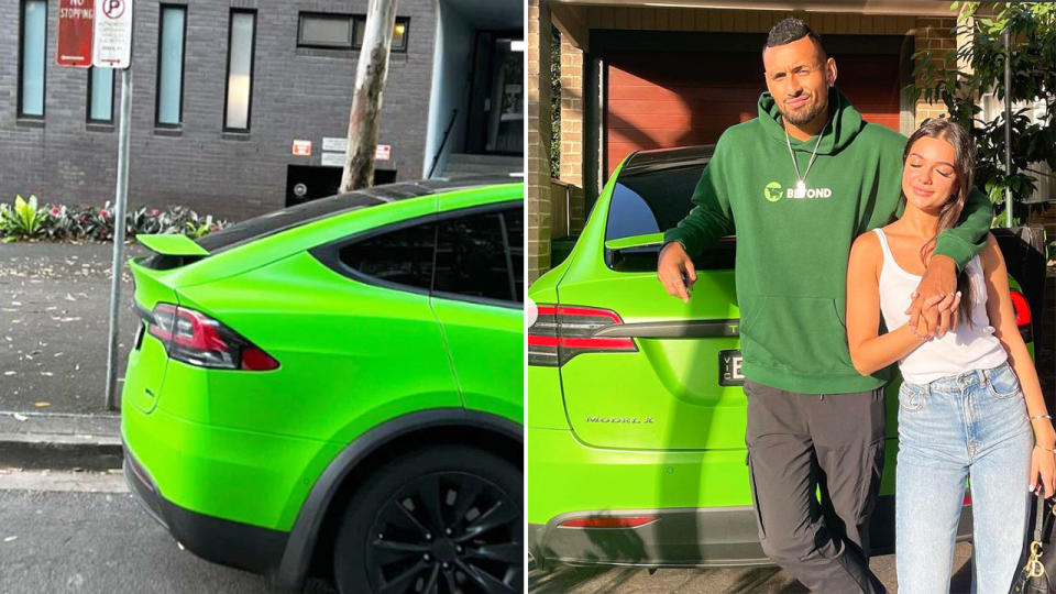 Nick Kyrgios has been called out for his 'entitled' parking habit. Image: Facebook/Instagram