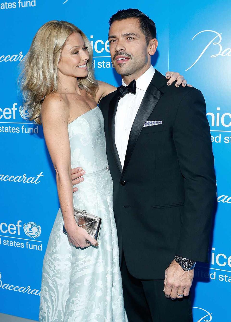 Kelly Ripa and Mark Consuelos attend sUNICEF Snowflake Ball 2012