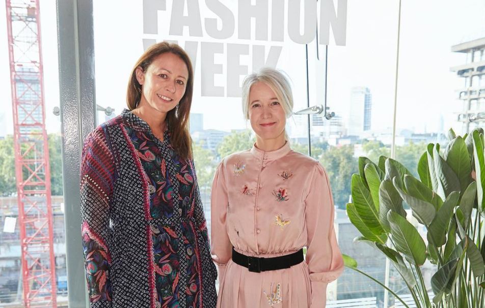 CEO of the British Fashion Council, Caroline Rush (left), kickstarted the SS18 season of London Fashion Week alongside Justine Simons, Deputy Mayor for Culture and the Creative Industries [Photo: Instagram/londonfashionweek]