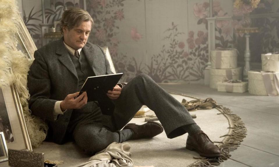 Growling … Colin Firth as Uncle Archibald.