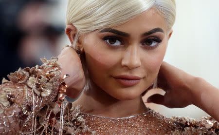 FILE PHOTO: Kylie Jenner arrives at the Metropolitan Museum of Art Costume Institute Gala - Rei Kawakubo/Comme des Garcons: Art of the In-Between in New York City, U.S., May 1, 2017. REUTERS/Carlo Allegri/File Photo