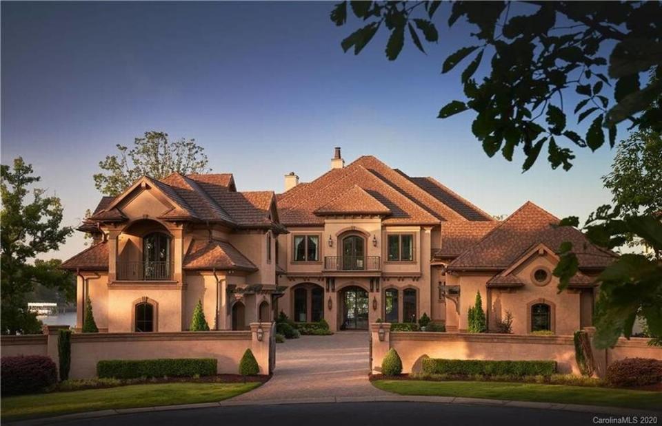 This mansion at 16700 Tinker Place, off Belle Isle Drive in Cornelius, sold on Dec. 30 for $6.6 million, according to Canopy MLS. The mansion remains the top home sale of the past six months in the Charlotte region, Canopy MLS reported.