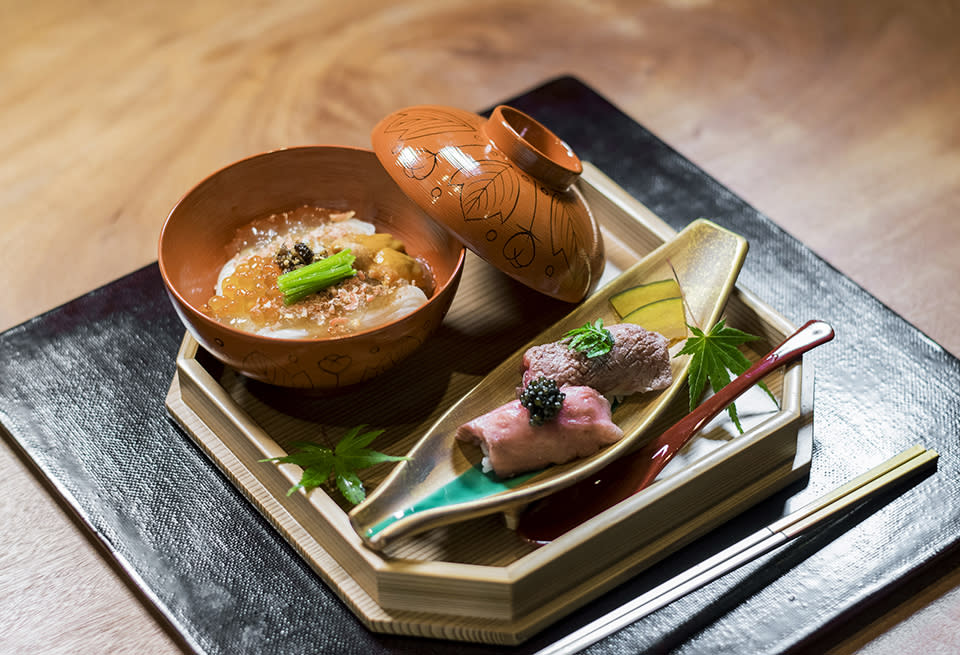 中環美食︱和牛版omakase「犇Ushidoki」席前料理！十道菜鹿兒島小田和牛他他/和牛壽司