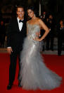 Picture-perfect couple Matthew McConaughey and Camila Alves looked stunning at the Cannes Film Festival. Alves chose a Marchesa dress from the fall 2012 collection.