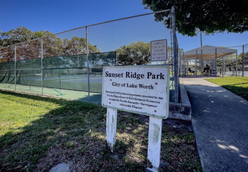 Sunset Ridge Park in Lake Worth Beach has six lighted hard pickleball courts.