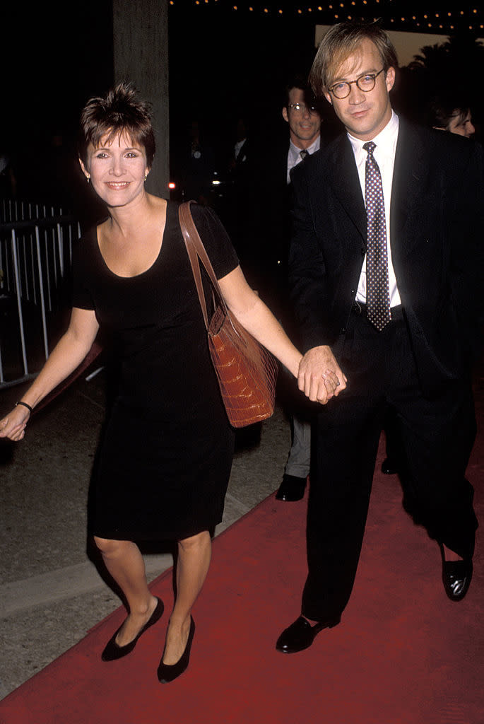 Carrie Fisher and Bryan Lourd