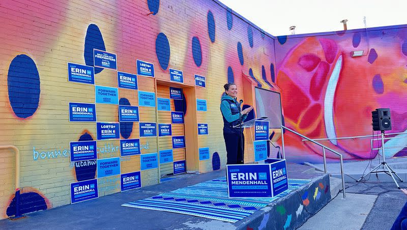 Salt Lake City Mayor Erin Mendenhall kicked off her reelection campaign Saturday with a rally at the Neighborhood Hive focused on unity and progress for the city.