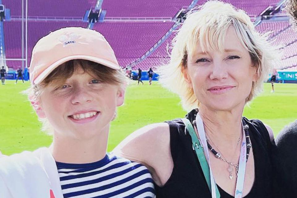 Anne Heche with son Atlas