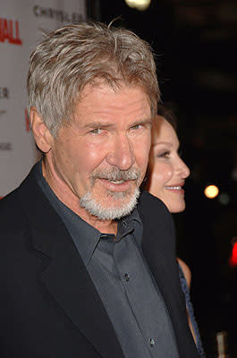 Harrison Ford and Calista Flockhart at the LA premiere of Warner Bros. Pictures' Firewall