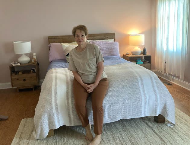 The author in her bedroom. 