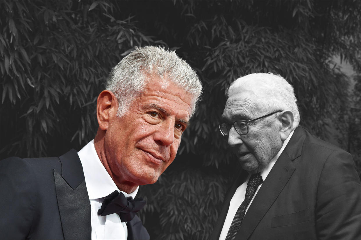 Anthony Bourdain; Henry Kissinger Photo illustration by Salon/Getty Images