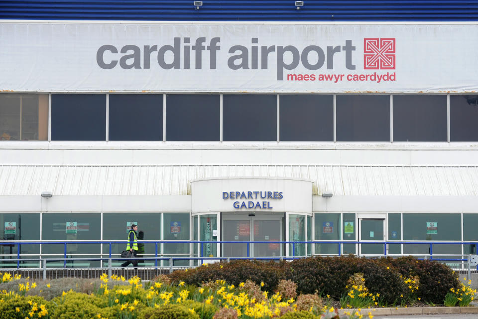 A general view of Cardiff Airport.
