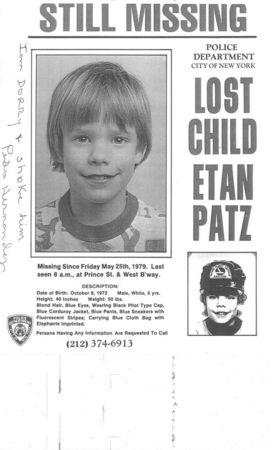 A poster with the writing of accused Pedro Hernandez is pictured in this undated evidence handout photo provided by defense attorney Alice Fontier. Jurors in the New York murder trial of the man who confessed to strangling Etan Patz in 1979 asked on Friday to examine a missing-child poster featuring the 6-year-old boy on which the suspect had written, "I am sorry (and) choke him." REUTERS/Defense attorney Alice Fontier/Handout