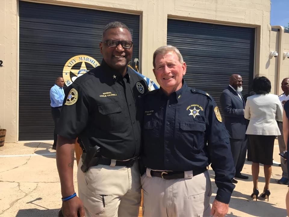 Marshal Charlie Caldwell Jr. and Caddo Parish Sheriff Steve Prator