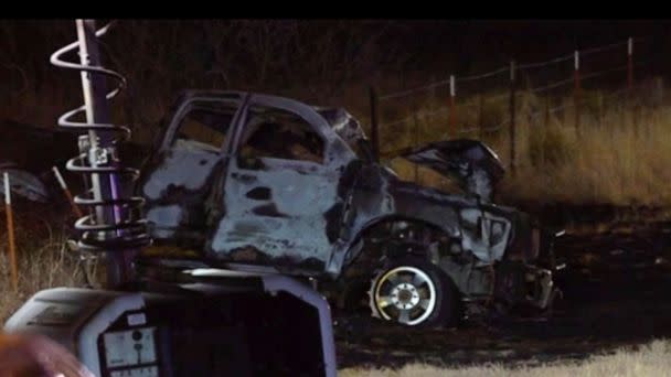 PHOTO: Emergency responders work the scene of a fatal crash late Tuesday, March 15, 2022 in Andrews County, Texas. (NewsWest 9 KWES-TV via AP, FILE)