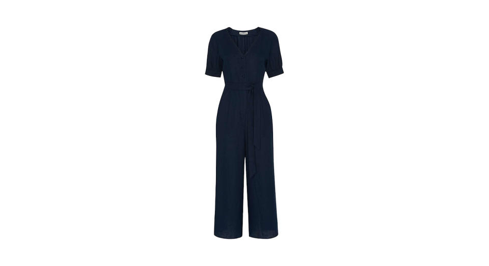 Whistles Nora Linen Jumpsuit