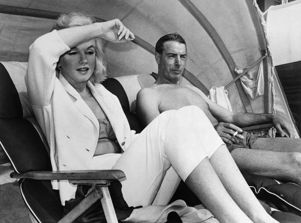 Marilyn Monroe and Joe DiMaggio, circa 1961. (Getty Images)