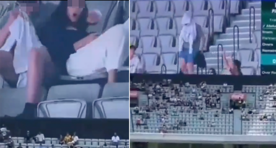cricket couple caught in x-rated act seen from video