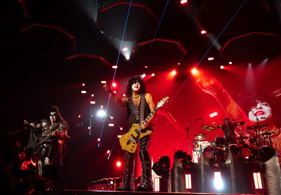 KISS Performs for the End of the Road World Tour at Bridgestone Arena in Nashville, Tenn., Monday night, Oct. 23, 2023.