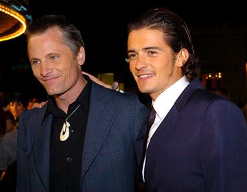 Viggo Mortensen and Orlando Bloom at the LA premiere of New Line's The Lord of the Rings: The Return of The King