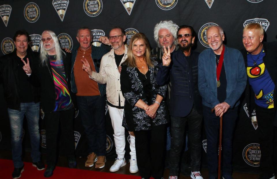 Ringo Starr and his All-Starr Band, with Linda Chambers, CEO, Musicians Hall of Fame & Museum