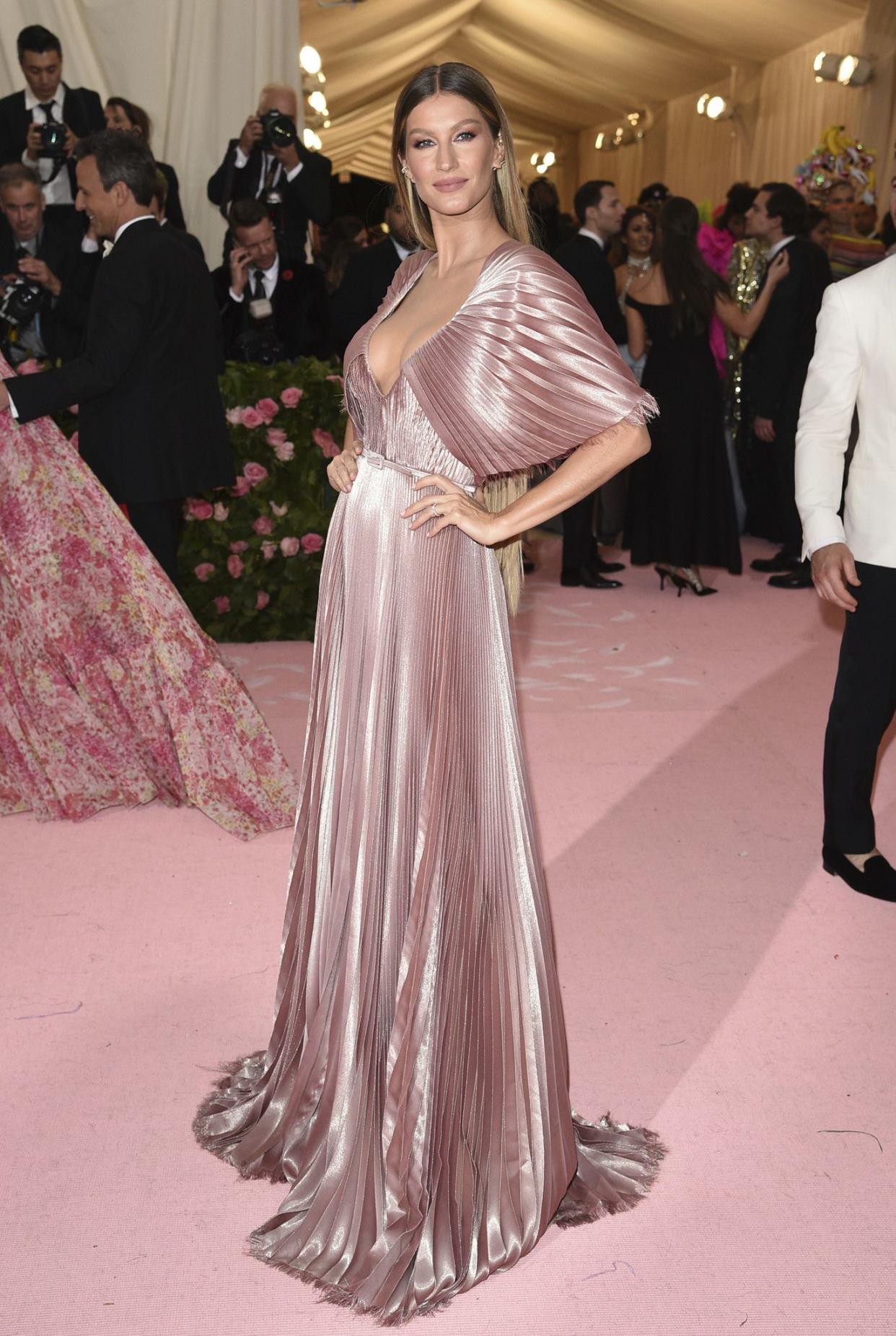 Gisele Bundchen attends The Metropolitan Museum of Art's Costume Institute benefit gala celebrating the opening of the "Camp: Notes on Fashion" exhibition on Monday, May 6, 2019, in New York.