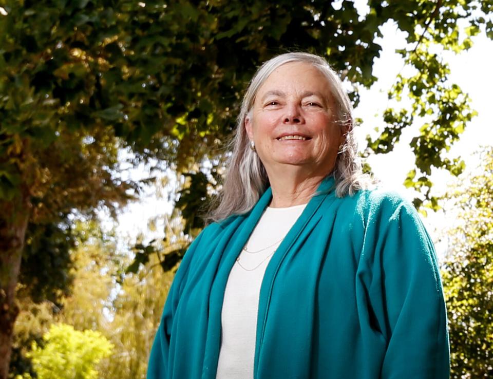 Fran Pavley stands outside the Capitol in Sacramento