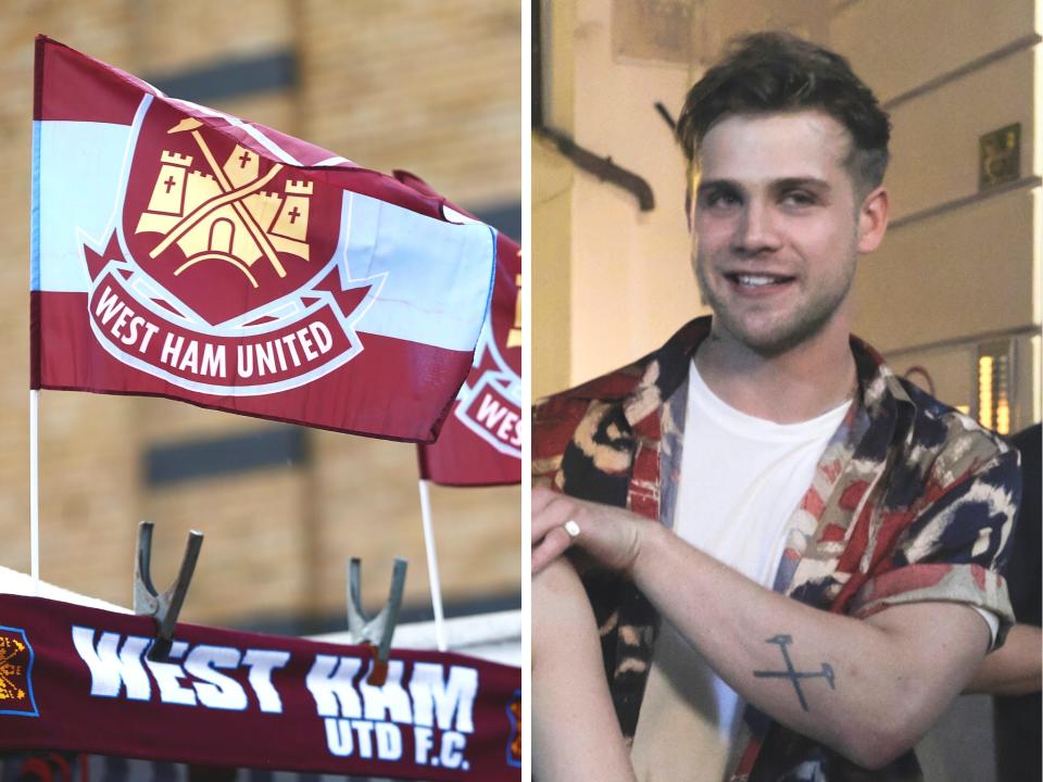 Jack (Leo Woodall) is shown to support West Ham United Football Club.
