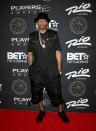 <p>Allen Iverson wears black Nike Air Force 1 Independence Day sneakers at The Players’ Awards presented by BET in Las Vegas, Nevada on July 19, 2015.</p>
