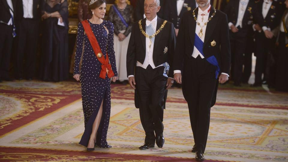 Spanish Royals Host A Dinner Gala For President Of Portugal Marcelo Rebelo De Sousa