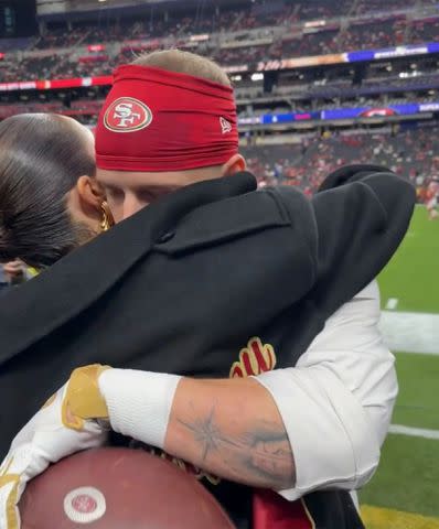 <p>Olivia Culpo Instagram</p> Olivia Culpo and Christian McCaffrey at the 2024 Super Bowl.