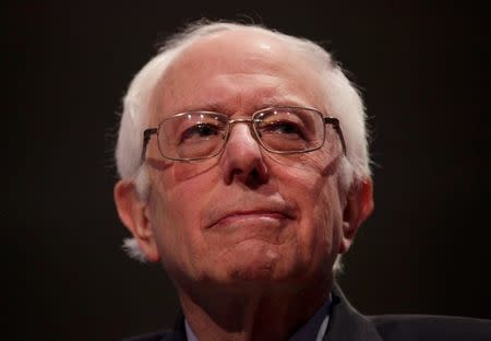 Democratic U.S. presidential candidate Senator Bernie Sanders attends the PBS NewsHour Democratic presidential candidates debate in Milwaukee, Wisconsin, February 11, 2016. REUTERS/Darren Hauck