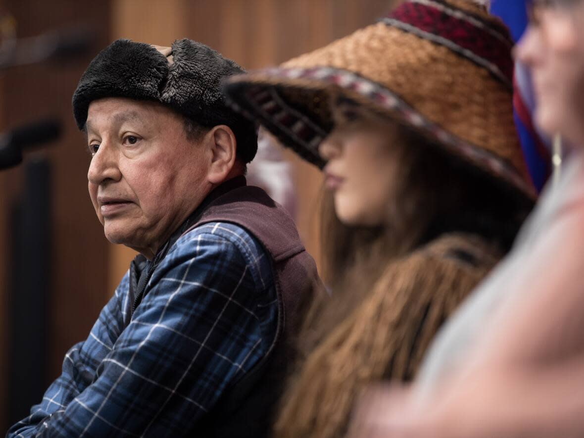 Grand Chief Stewart Phillip says B.C. has to make a choice between oil and gas revenues and making serious progress on climate change. (Darryl Dyck/The Canadian Press - image credit)