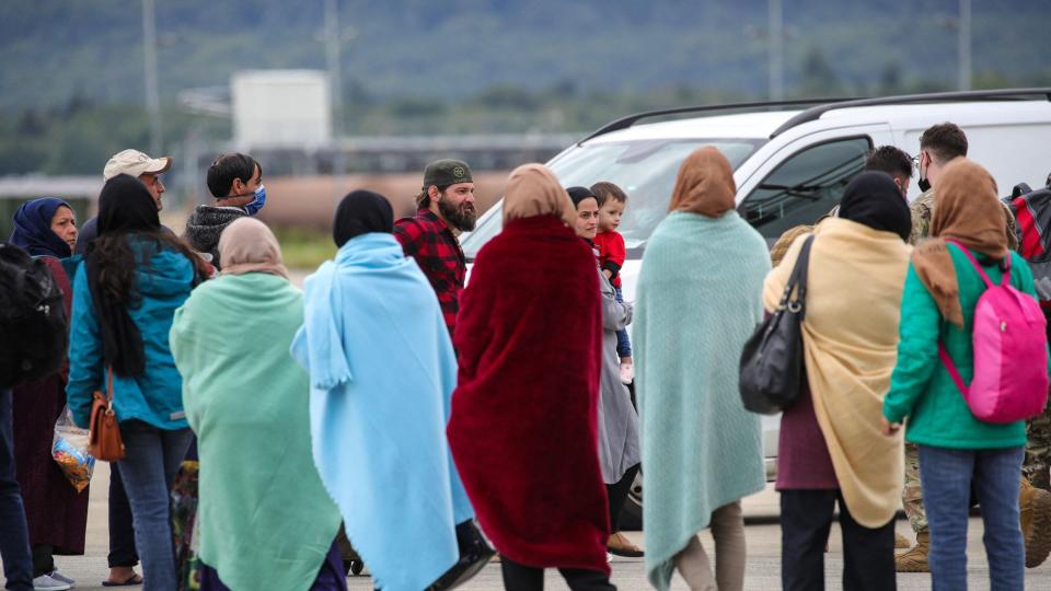 Afghan evacuees