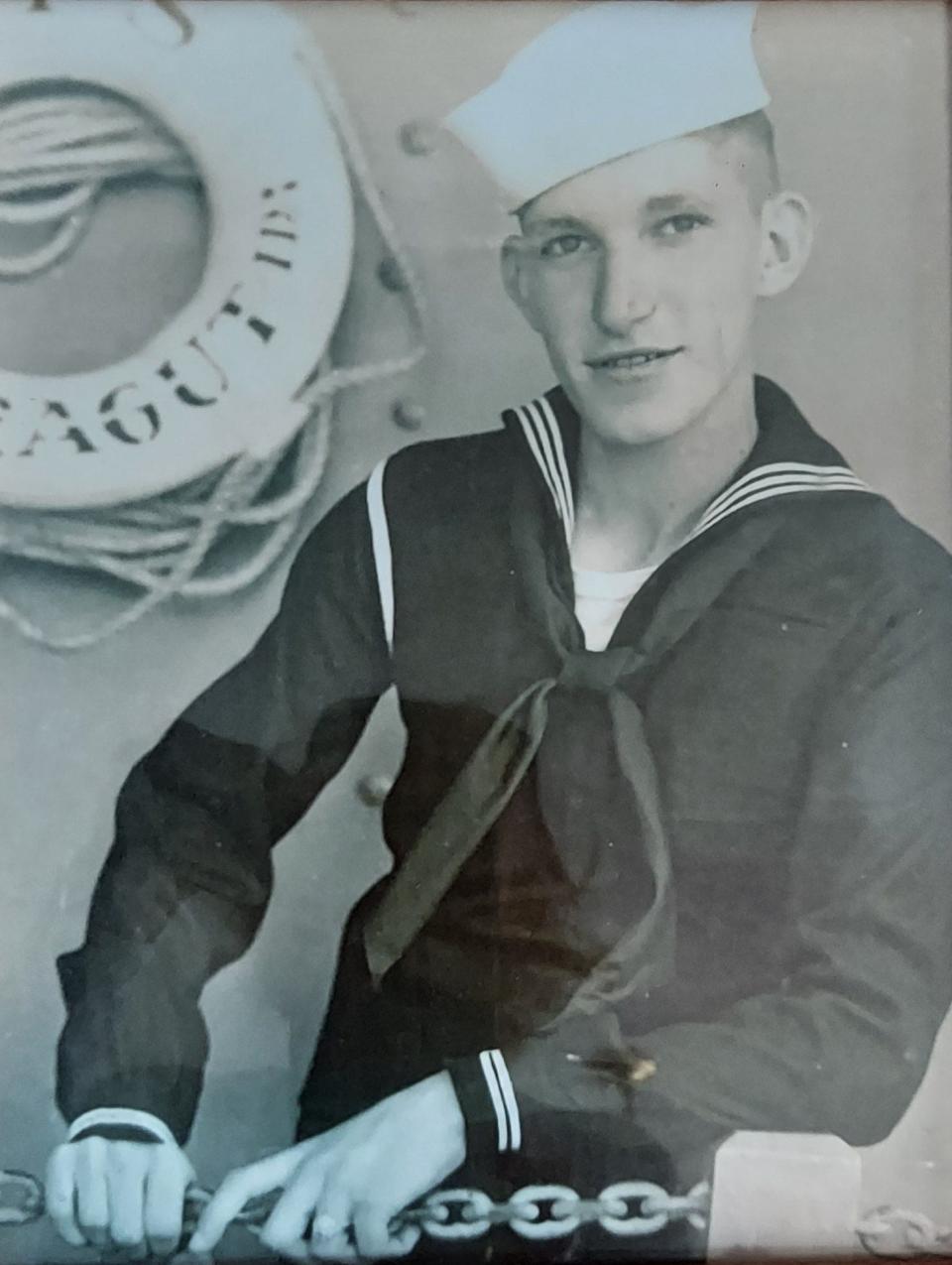 US Navy Motor Machinist George Sarros in 1943.
