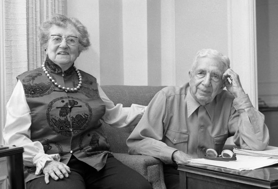 <div class="inline-image__caption"><p>"Lillie and Arthur Mayer, who owned the Jackie Jones farm from about 1933 to 1978."</p></div> <div class="inline-image__credit">via UCLA</div>