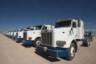 Equipment stored at the Machinery Auctioneers lot for an upcoming auction in Odessa, Texas June 4, 2015. REUTERS/Cooper Neill