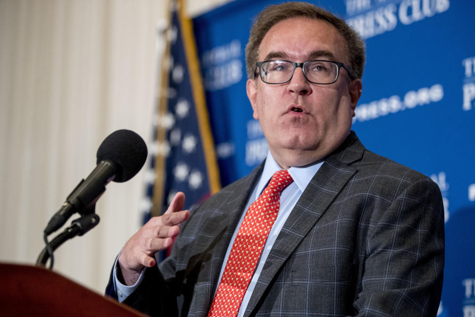 EPA administrator Andrew Wheeler. (Photo: AP/Andrew Harnik)