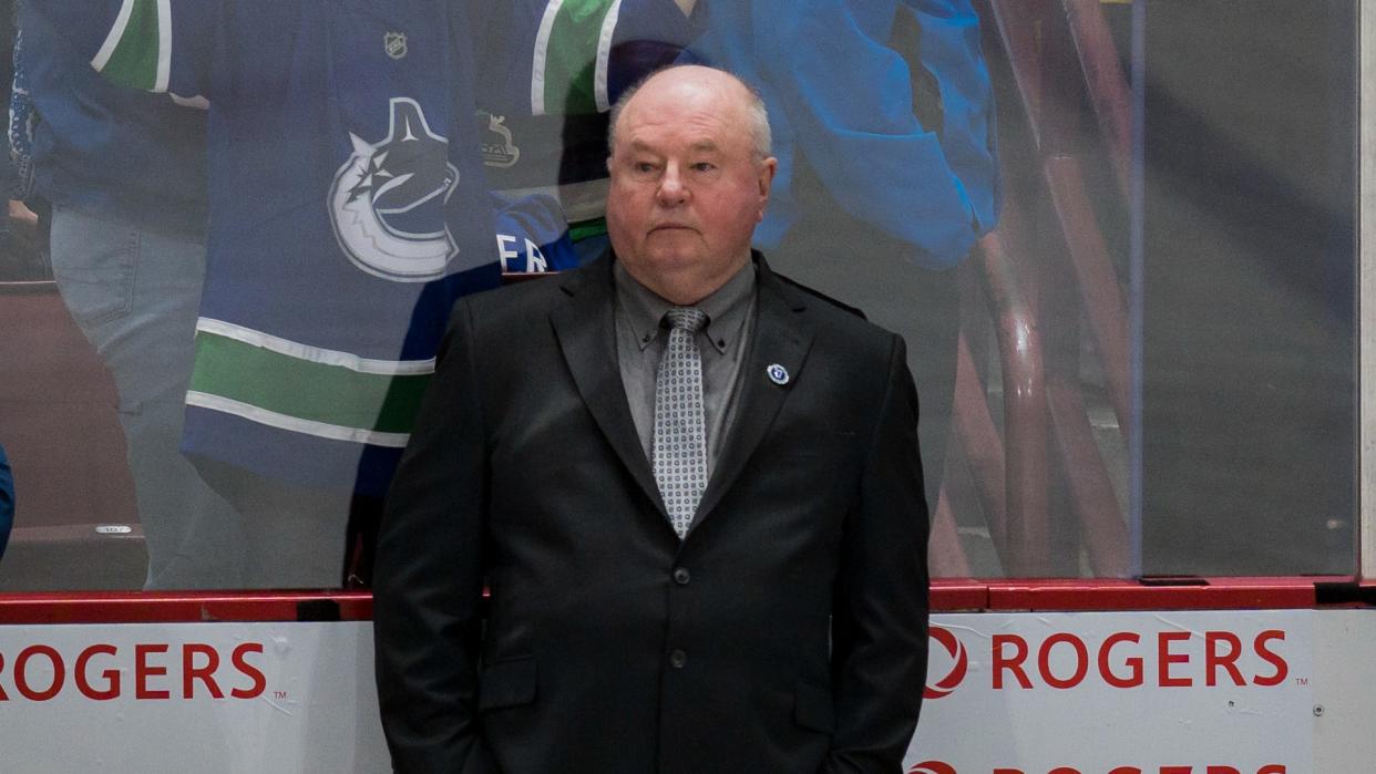 Bruce Boudreau was visibly emotional as fans serenaded him with 