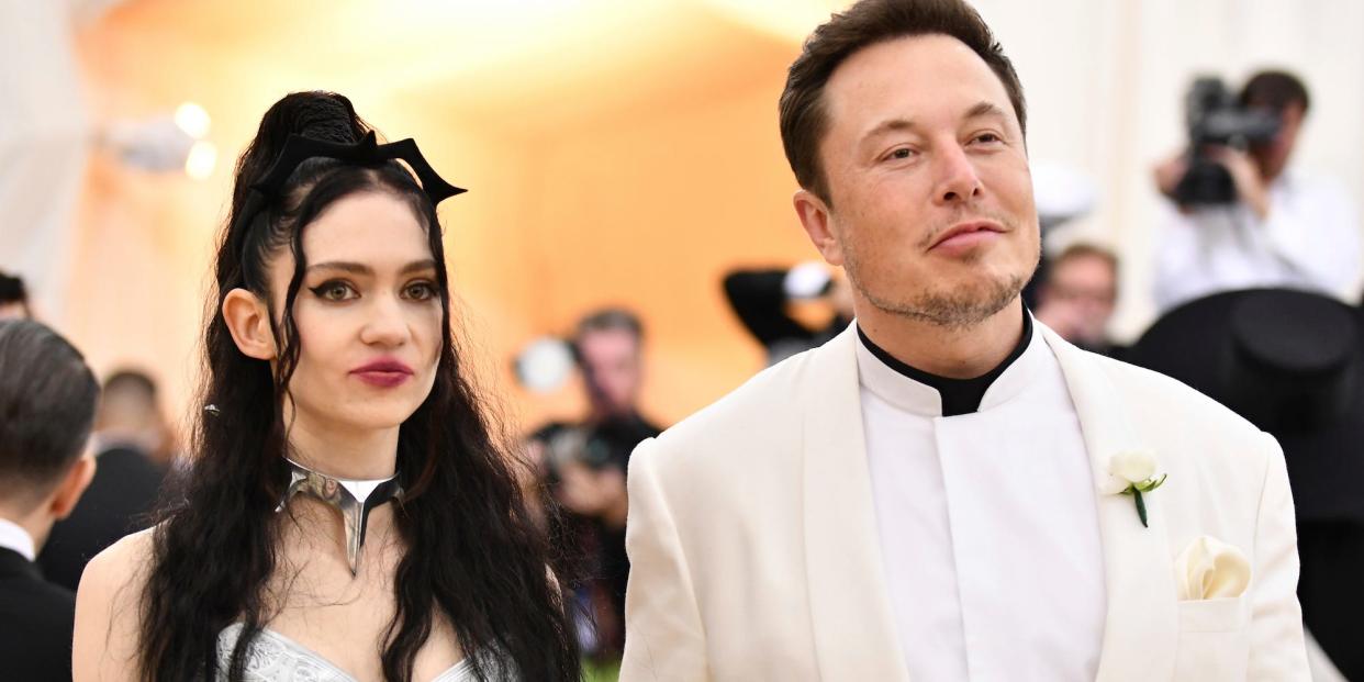 elon musk grimes dating met gala