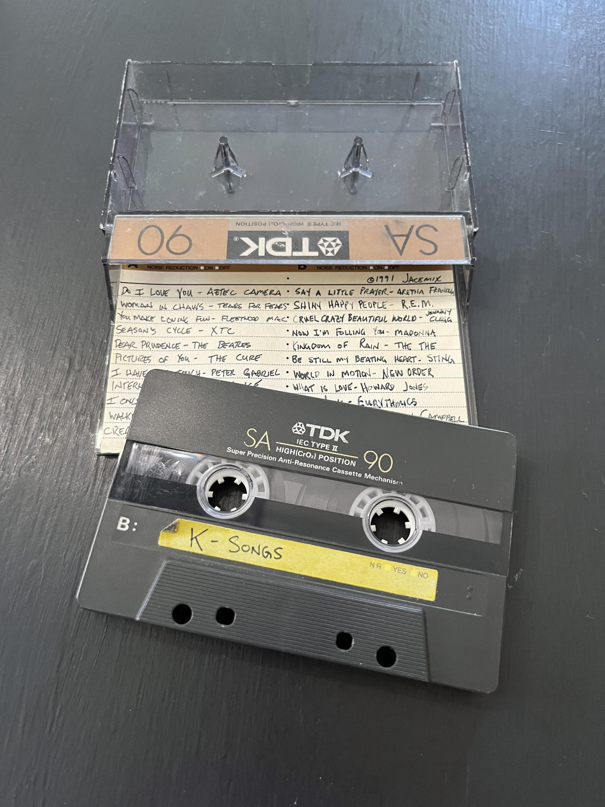 Part of my graduation present from Jason was a thoughtfully curated mixtape that told the story of our relationship through songs. (I still have it even though I don't have a cassette recorder to play it.)  (Courtesy Kavita Varma-White)